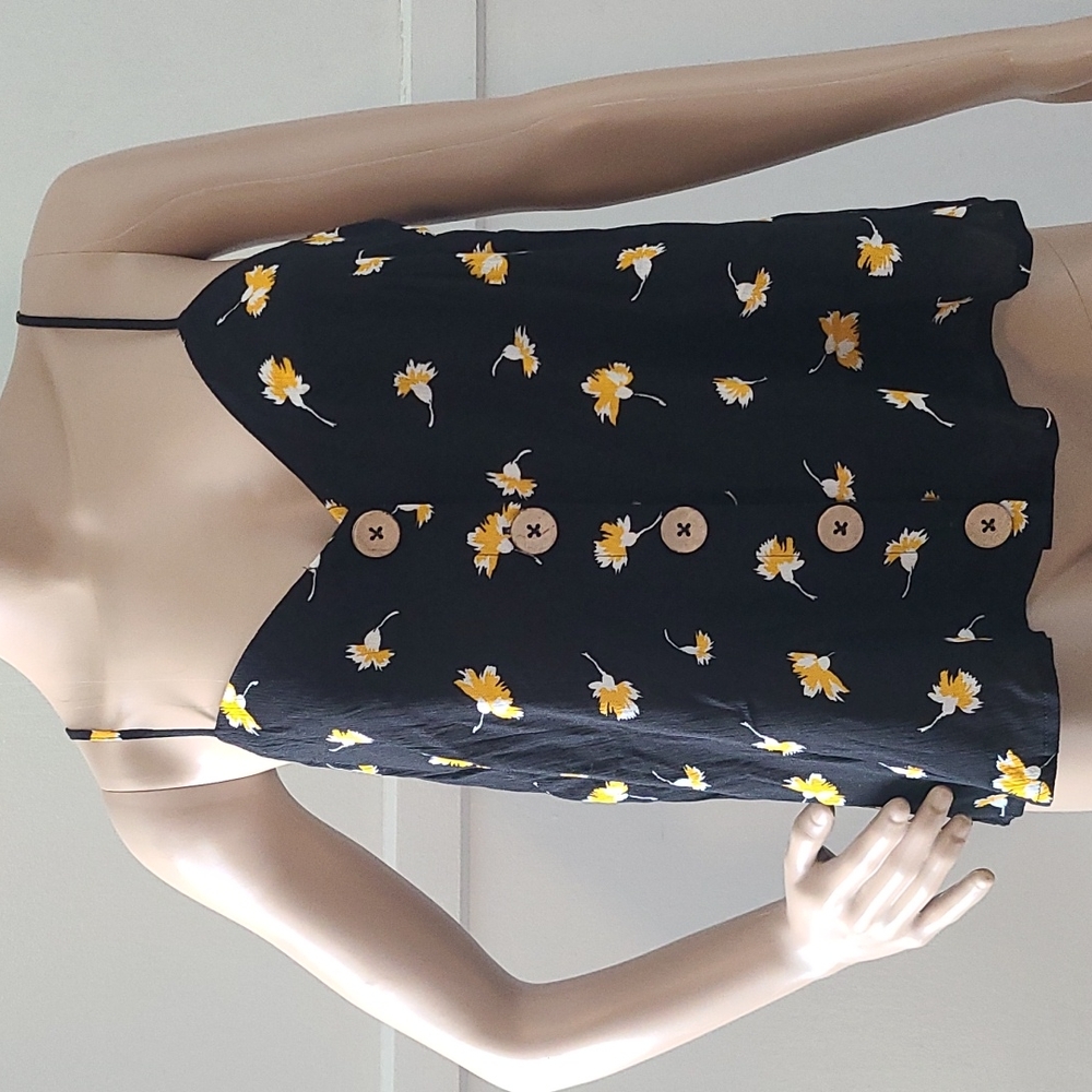 Love Fire - Floral Spagheti Strap Tank